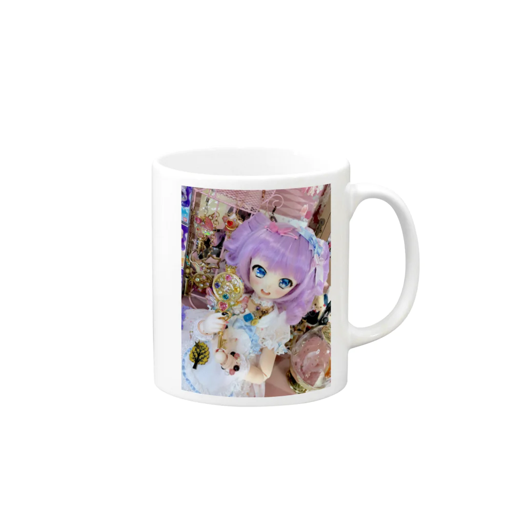 ☆黒MAJO-GYM-のもこのゆめかわMagic Mug :right side of the handle