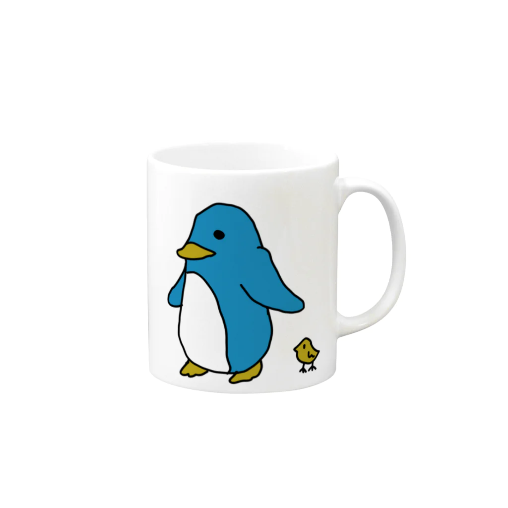 nerucoの本気のペンギンさんリベンジ Mug :right side of the handle