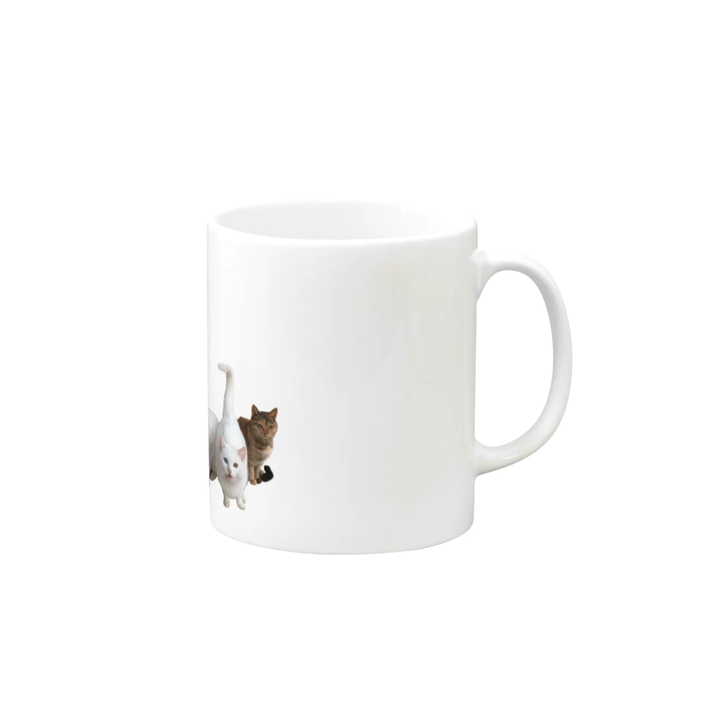 kavacののらねこ家族 Mug :right side of the handle