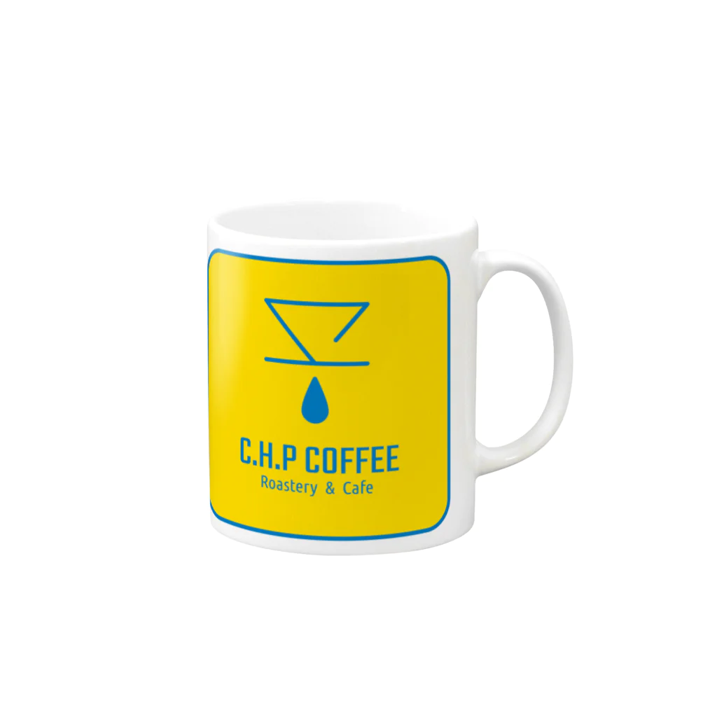 【公式】C.H.P COFFEEオリジナルグッズの『C.H.P COFFEE』ロゴ_03 Mug :right side of the handle