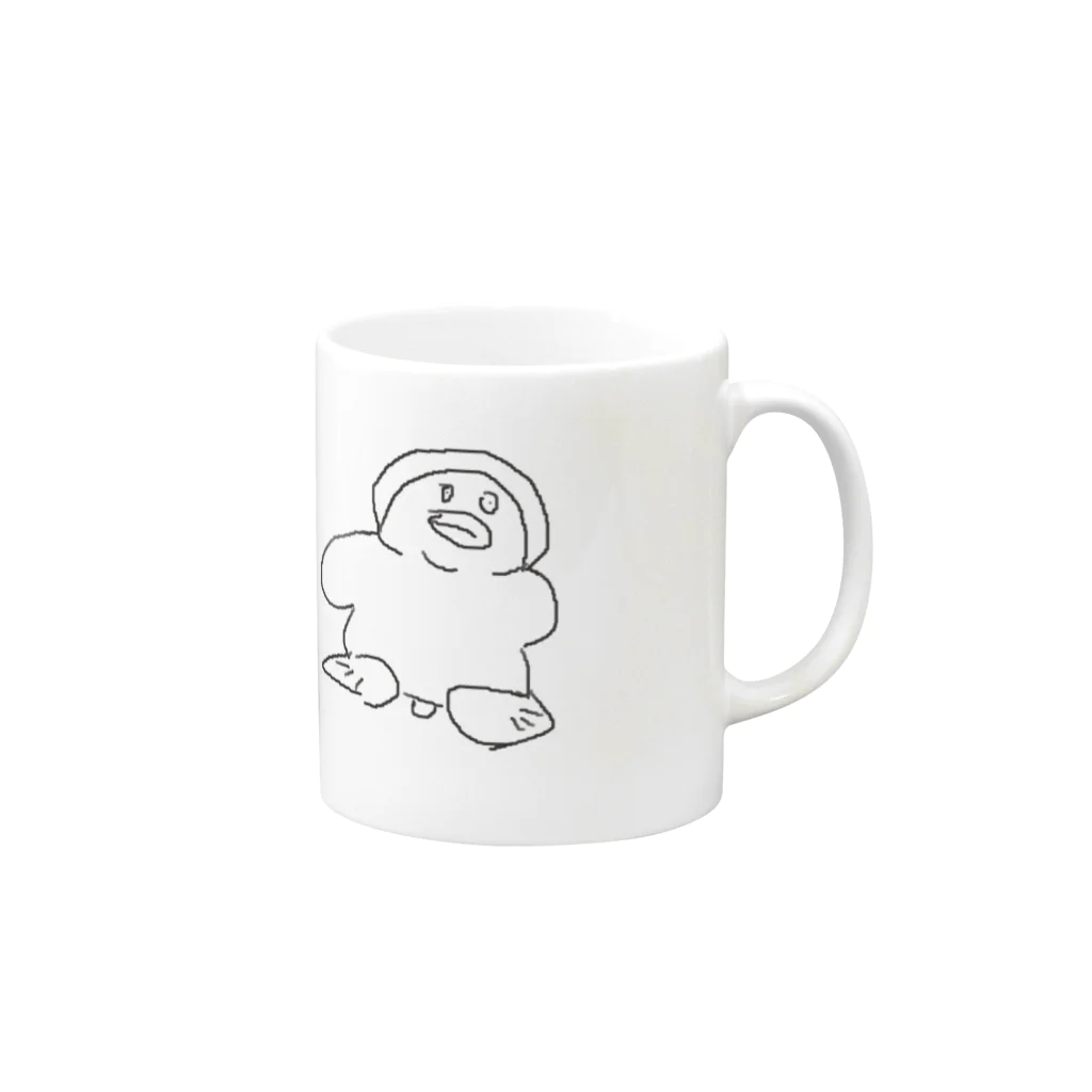 けんとのかわいいぺんぎん Mug :right side of the handle