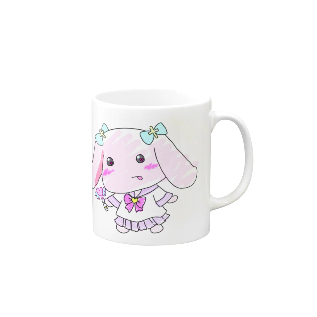 TaoTaoの魔法うさたん Mug :right side of the handle