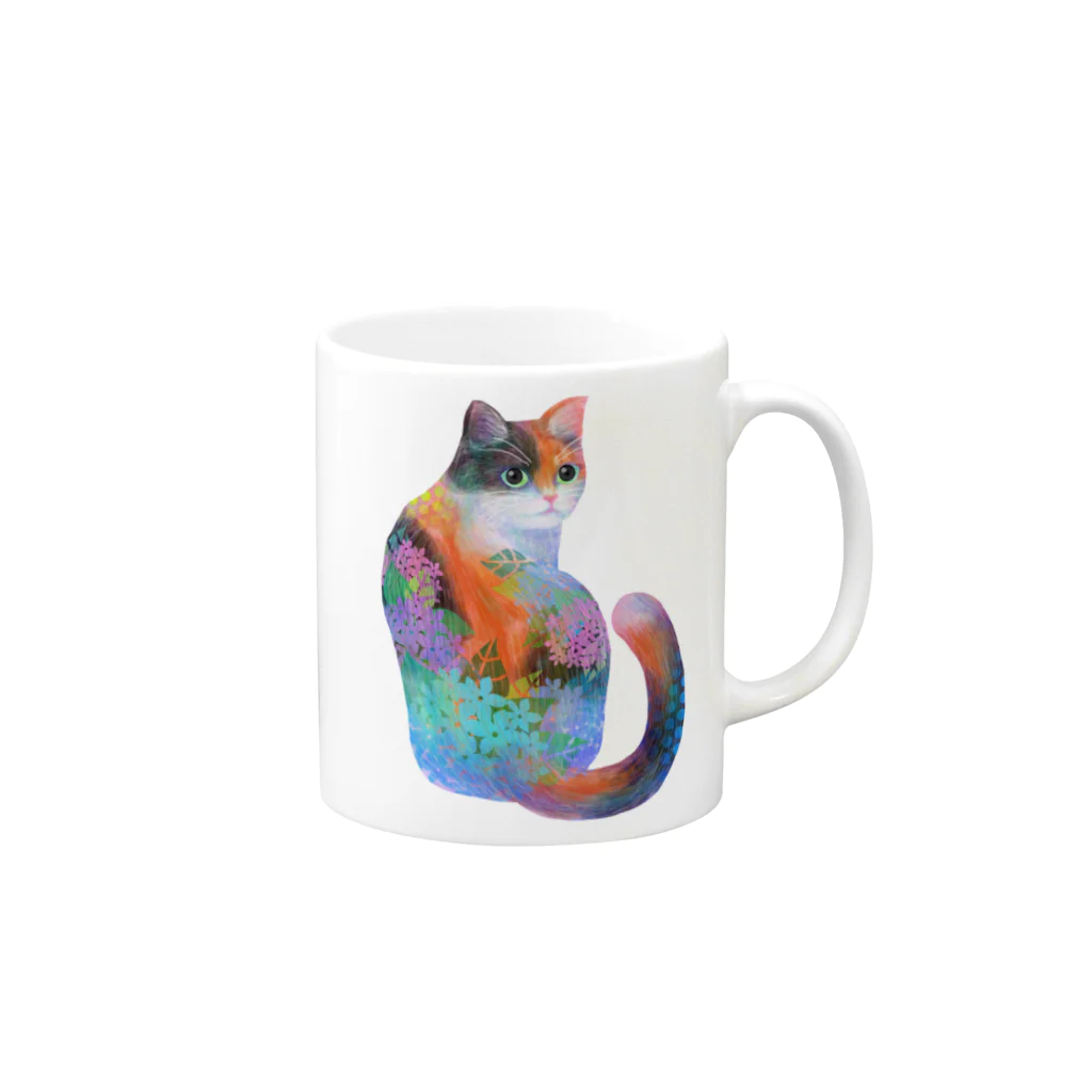 yucca-ticcaの三毛猫 Mug :right side of the handle