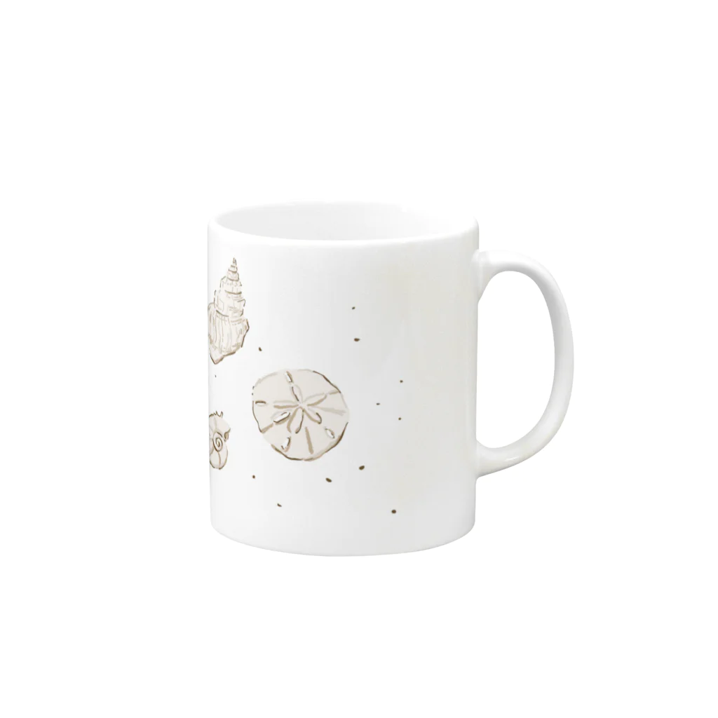 kiki25の貝殻 Mug :right side of the handle