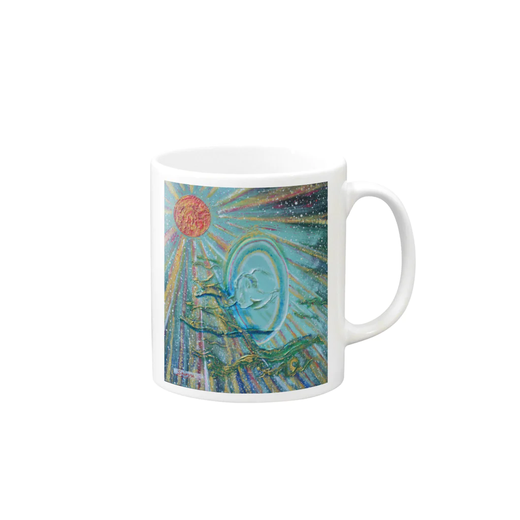 Dragon Galleryのハーモニー Mug :right side of the handle