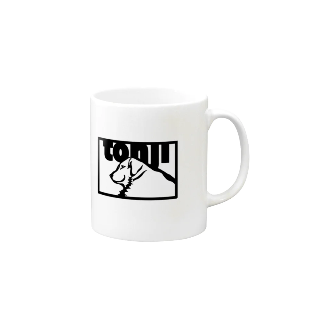 トンビのとんじろご Mug :right side of the handle