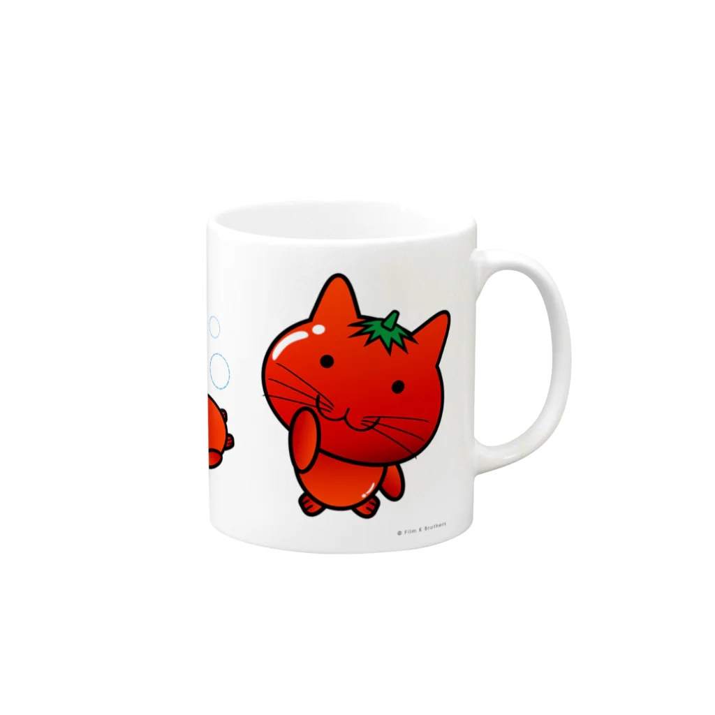 Ally's GoodsのAlly's TOMATO CAT Mug :right side of the handle