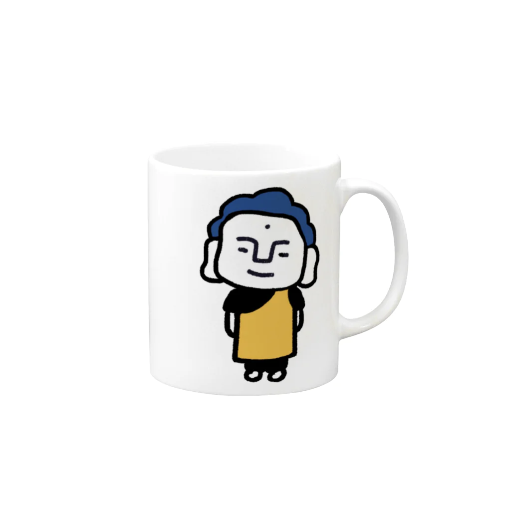 カワイーソー🀄️緑一色しか勝たん  麻雀グッズのneoブッダ Mug :right side of the handle