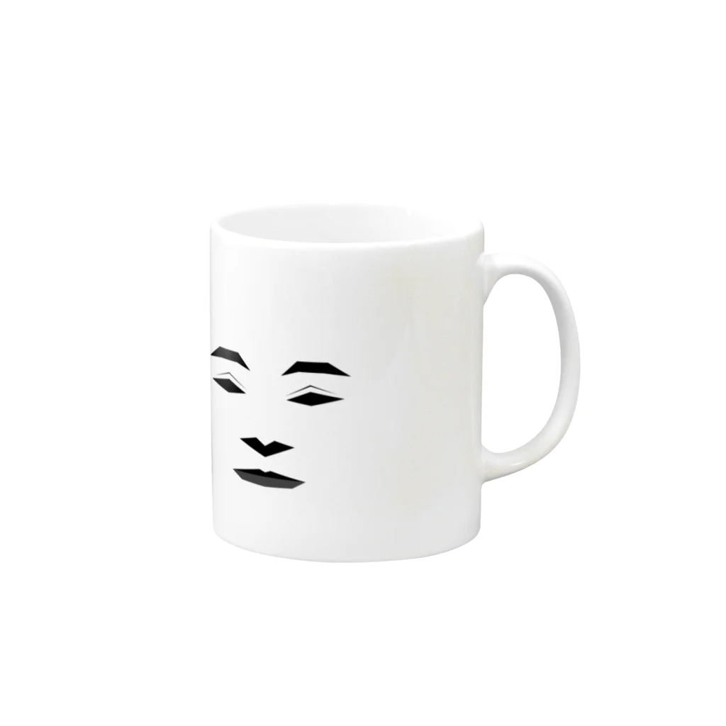 neko800のMr.SQUARE Mug :right side of the handle