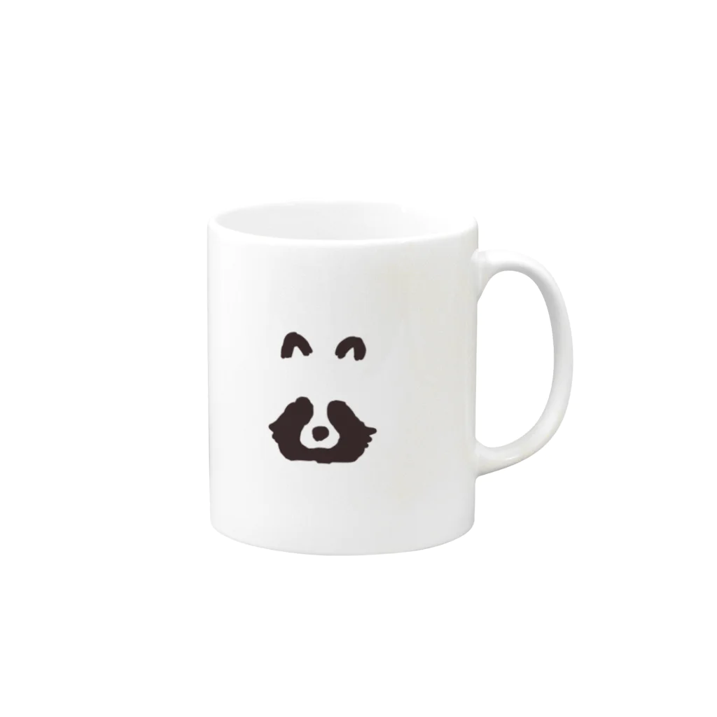 パンタグラフのたぬきが化けてる Mug :right side of the handle