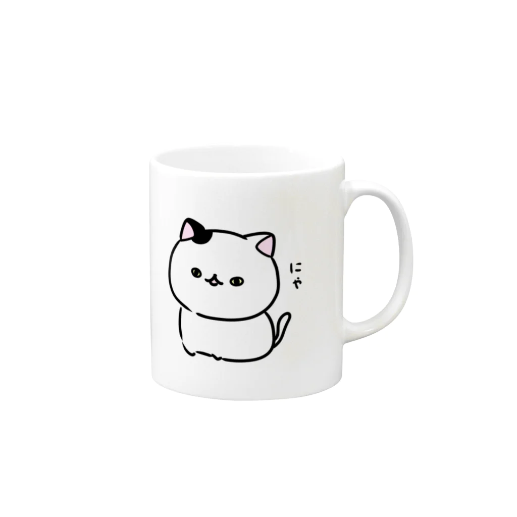 ゆう。のみせ 「はっちゃんず」のどこかの猫 Mug :right side of the handle