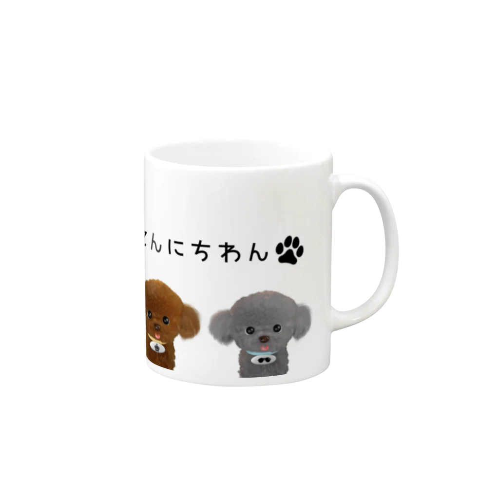 SquareHeadFactoryのキングとボス Mug :right side of the handle