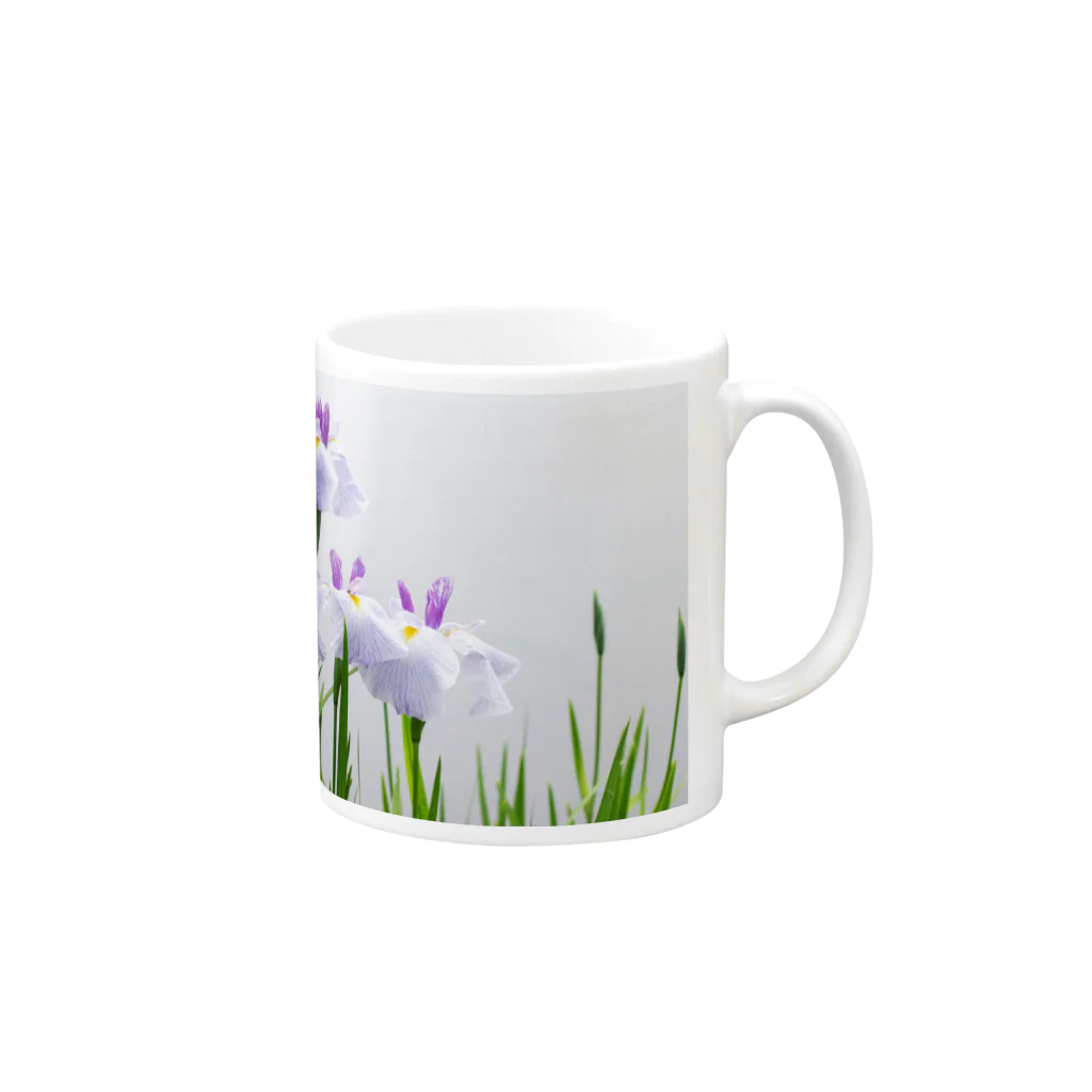 akane_art（茜音工房）の癒しの風景（花菖蒲） Mug :right side of the handle