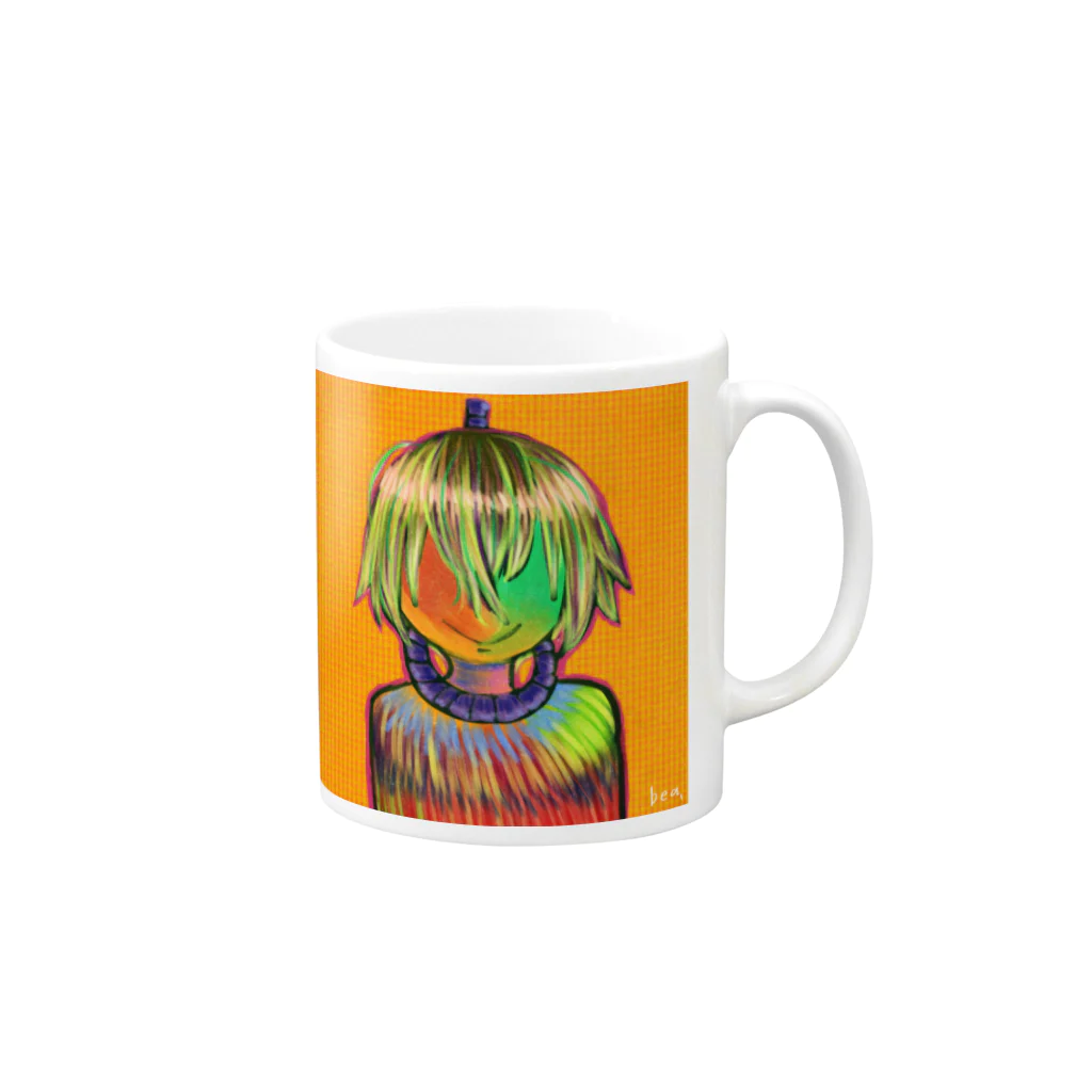 ベア子*のツルヒト Mug :right side of the handle