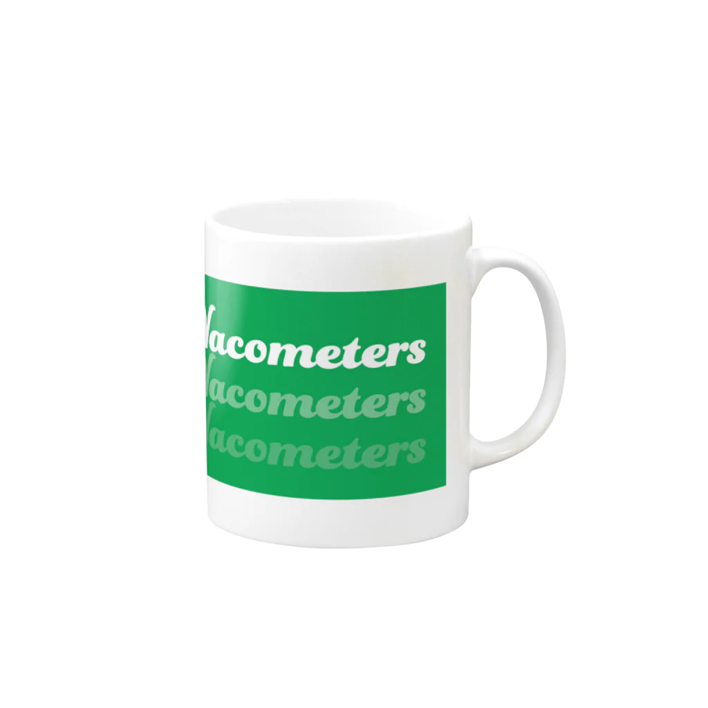 Swampie RecordsのNacometers Green Mug :right side of the handle