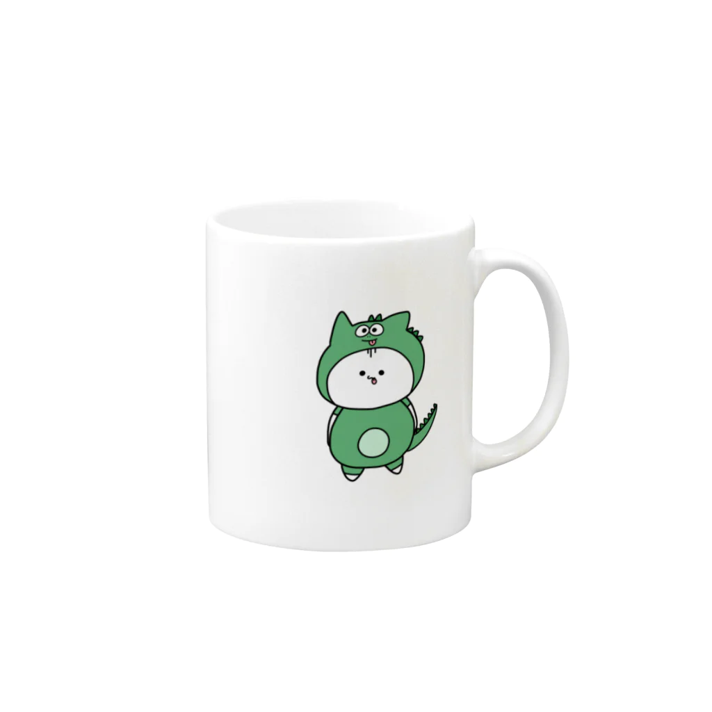 ( ΦωΦ )のとかげぬこさん Mug :right side of the handle