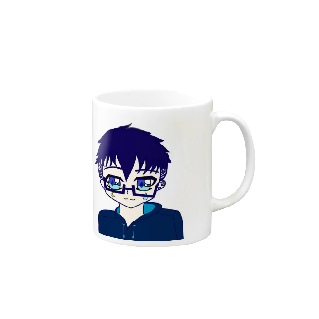 mamiCrazyGirl26の雨月の気まぐれ Mug :right side of the handle