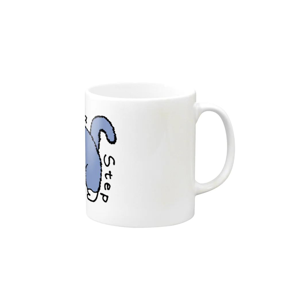 torachan-3の猫　やんのかステップ Mug :right side of the handle