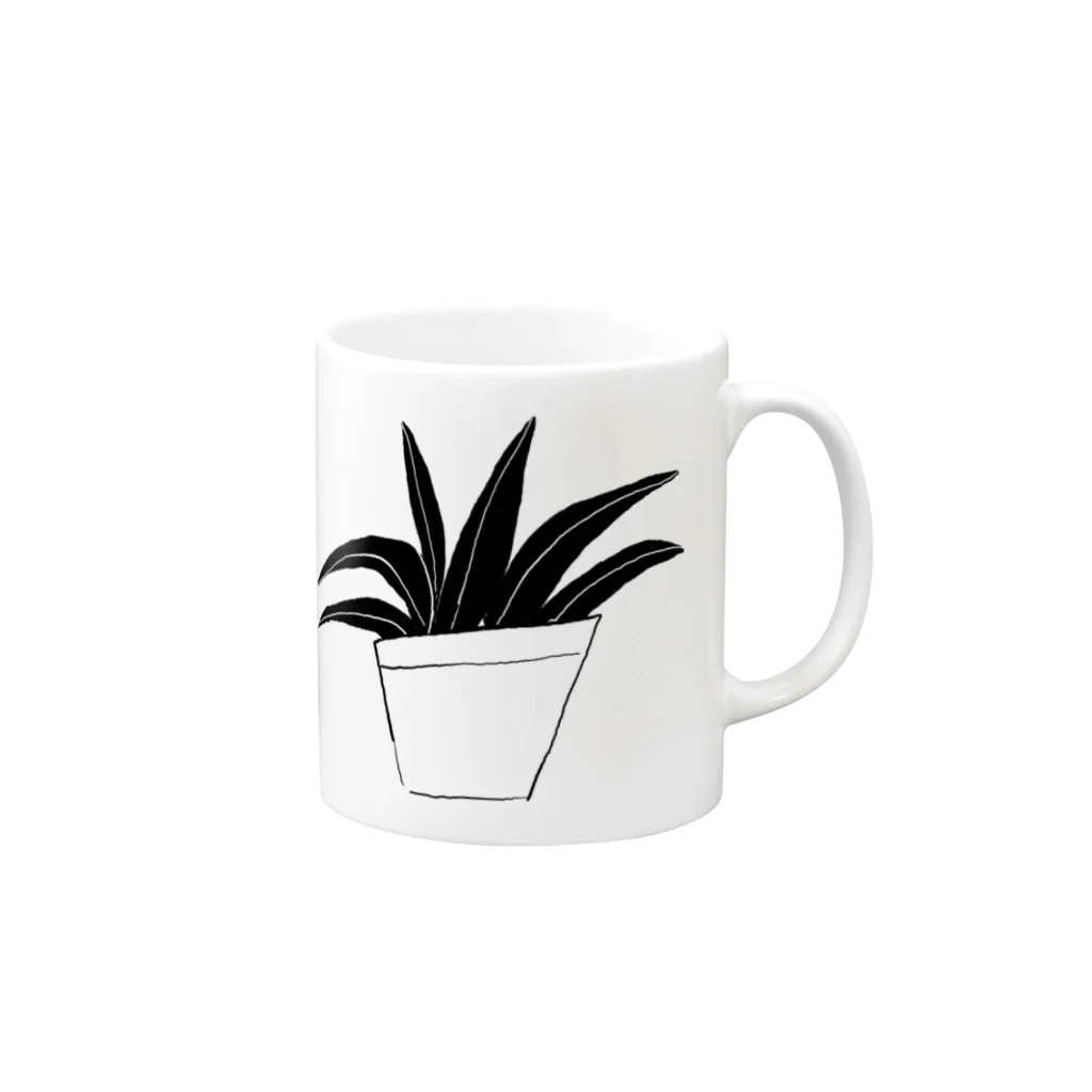 aki_ishibashiの観葉植物 Mug :right side of the handle