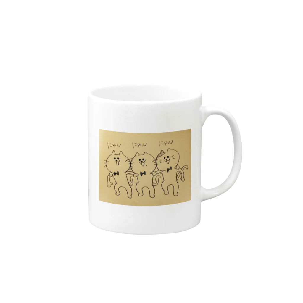 shortomoのにゃんにゃんにゃん Mug :right side of the handle