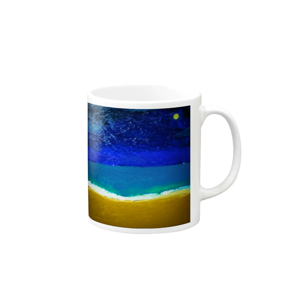 5Rocket-wifeの漁火 Mug :right side of the handle