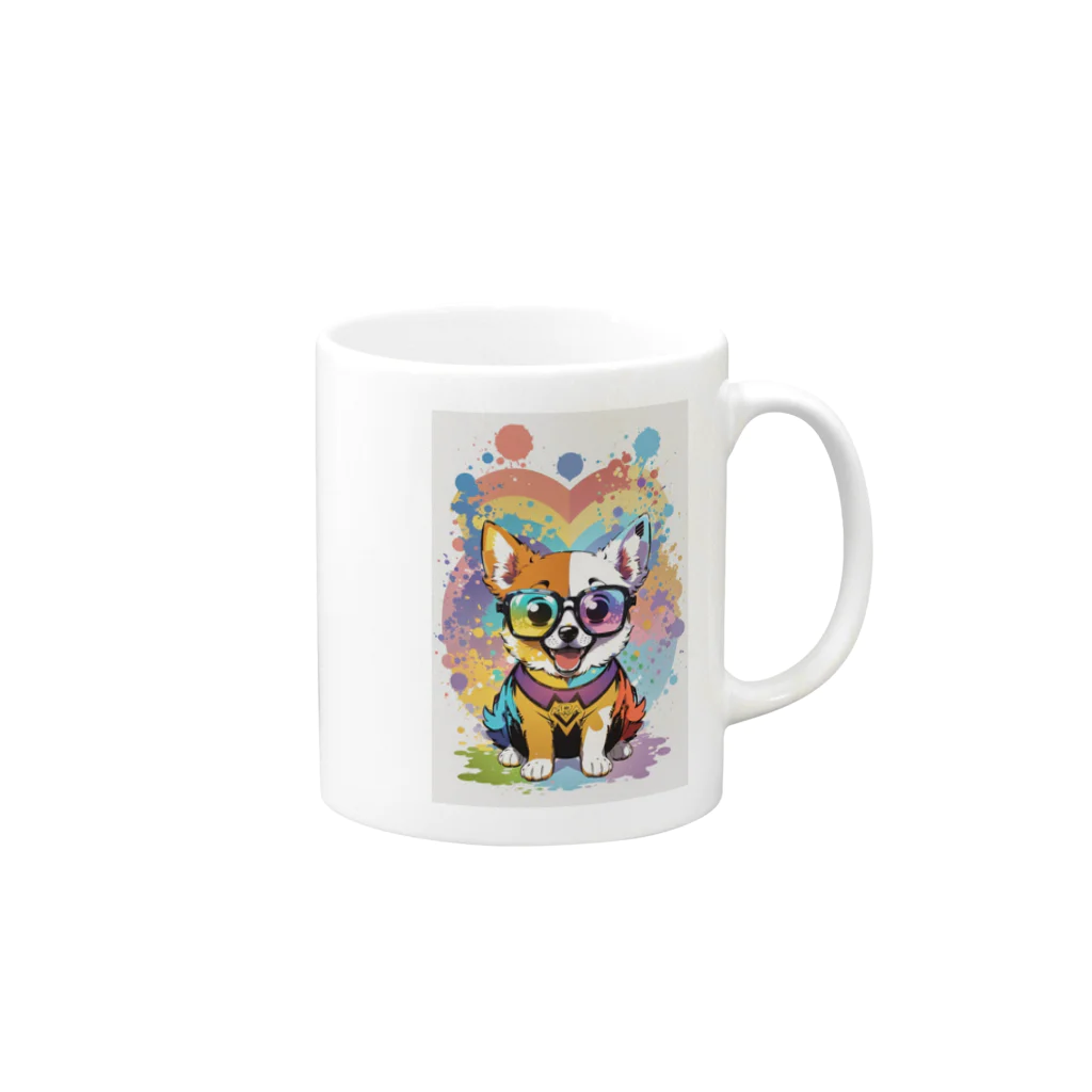 ka-washopのIT犬のちゃきシリーズ Mug :right side of the handle