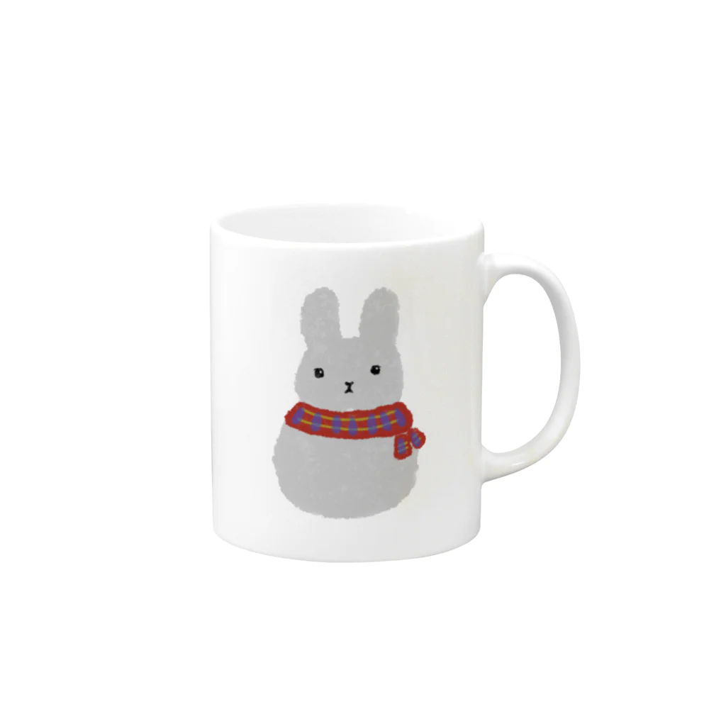 ころちゃんのおうち🐰🏠うさぎグッズのうさぎのころちゃん Mug :right side of the handle