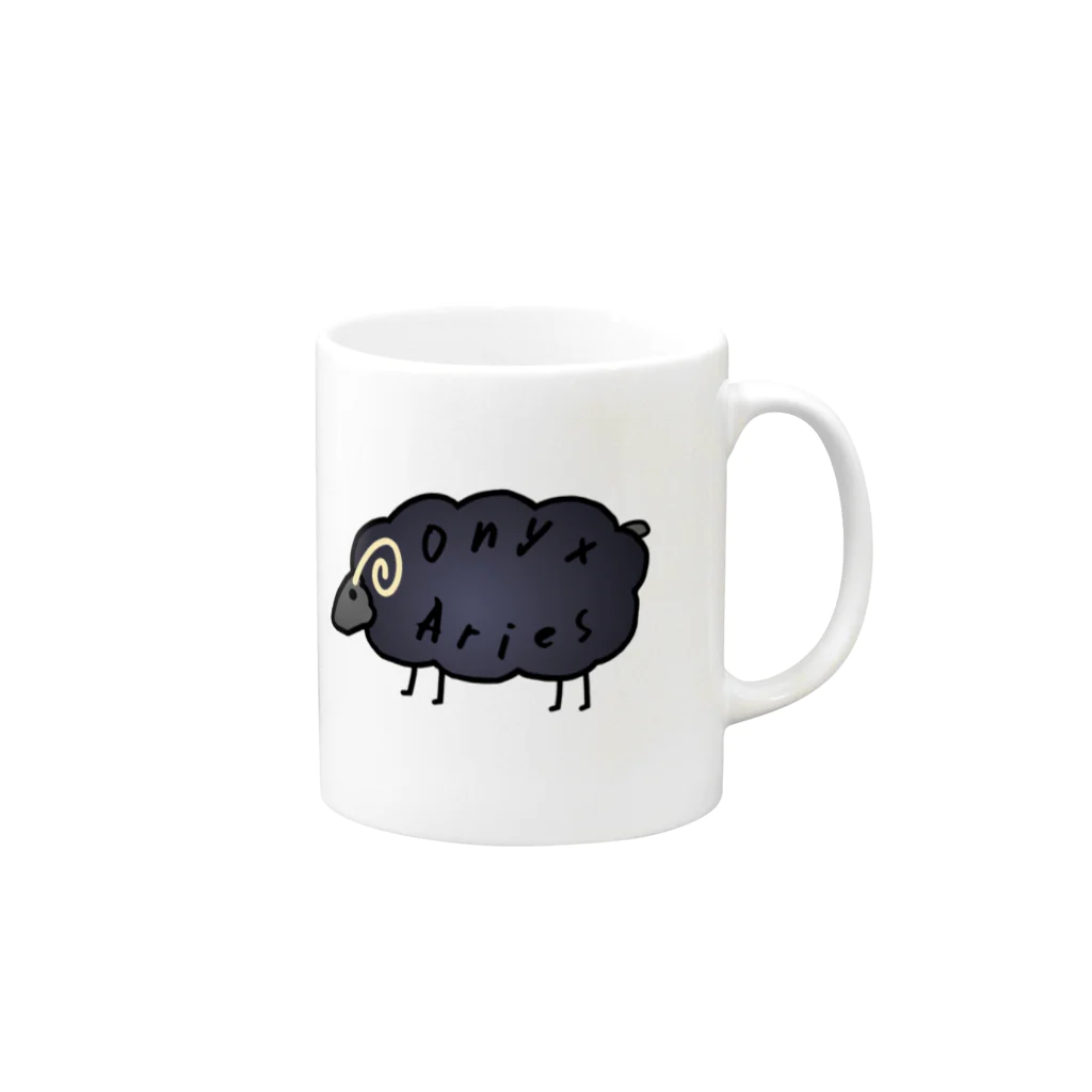 OnyxAriesのOnyx Aries Mug :right side of the handle