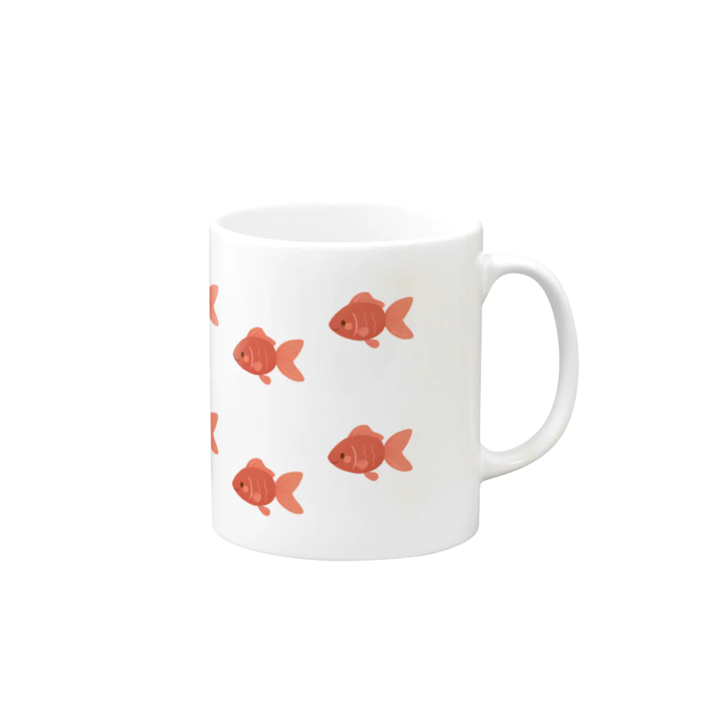 レタ(LETA)のすいすい金魚 Mug :right side of the handle