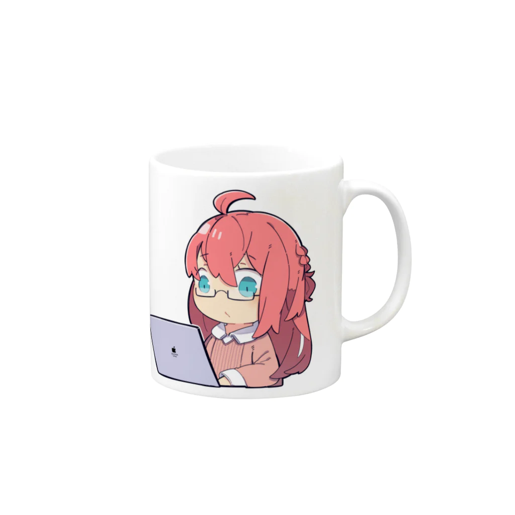 ojiryのおたこ Mug :right side of the handle