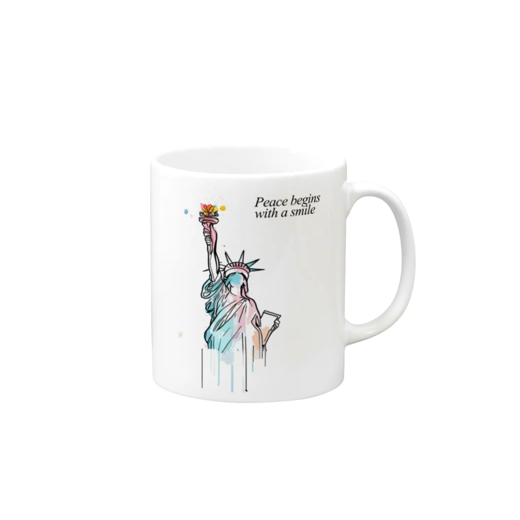 EnartivaのMs.liberty  Mug :right side of the handle