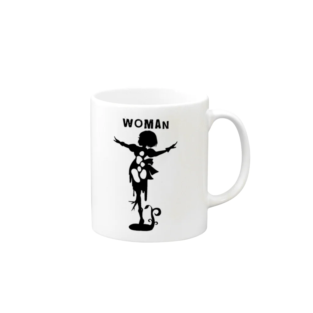 mi-miのWoman’s Mug :right side of the handle