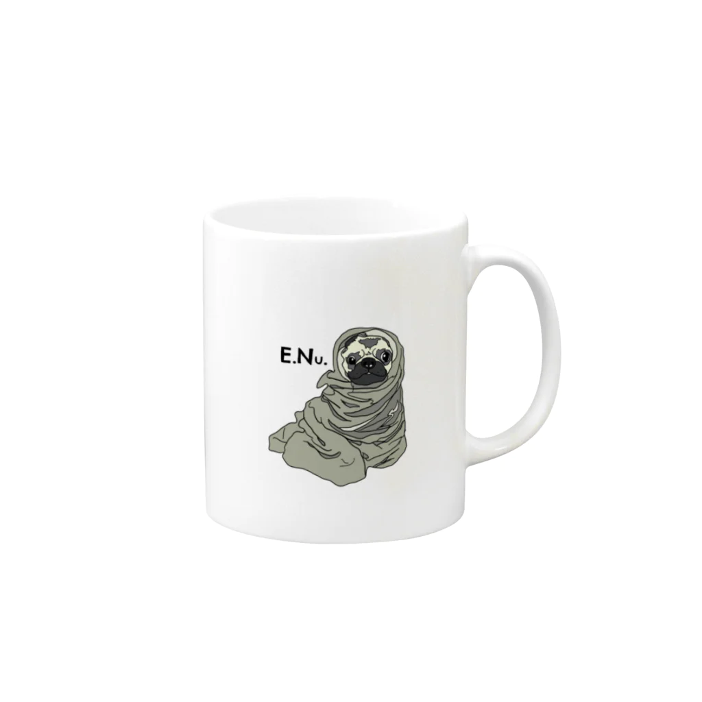 イヌタチヌのE.T？ ではないE.Nu. Mug :right side of the handle