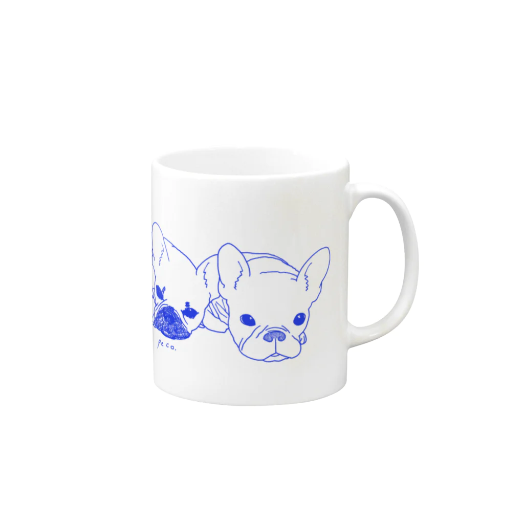 tachimachi_ameのかわいいちゃんたち Mug :right side of the handle