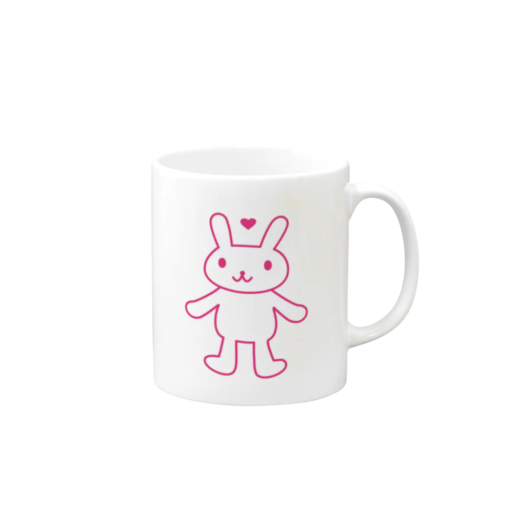 AROMA☆LOVELYのLOVELY♡RABBIT Mug :right side of the handle