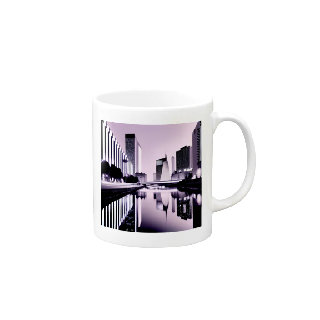 Design-onのCity-01 Mug :right side of the handle