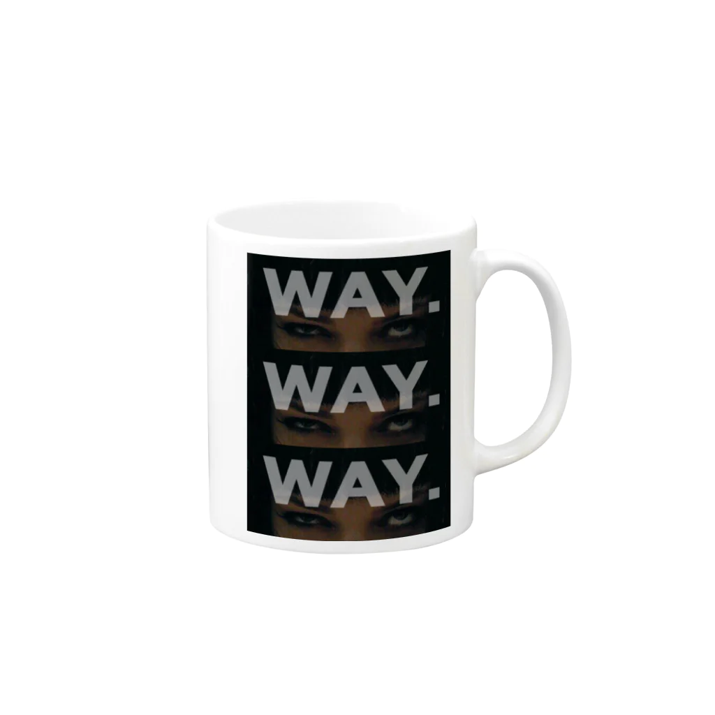 若干オレンジのWAY. マグカップ Mug :right side of the handle