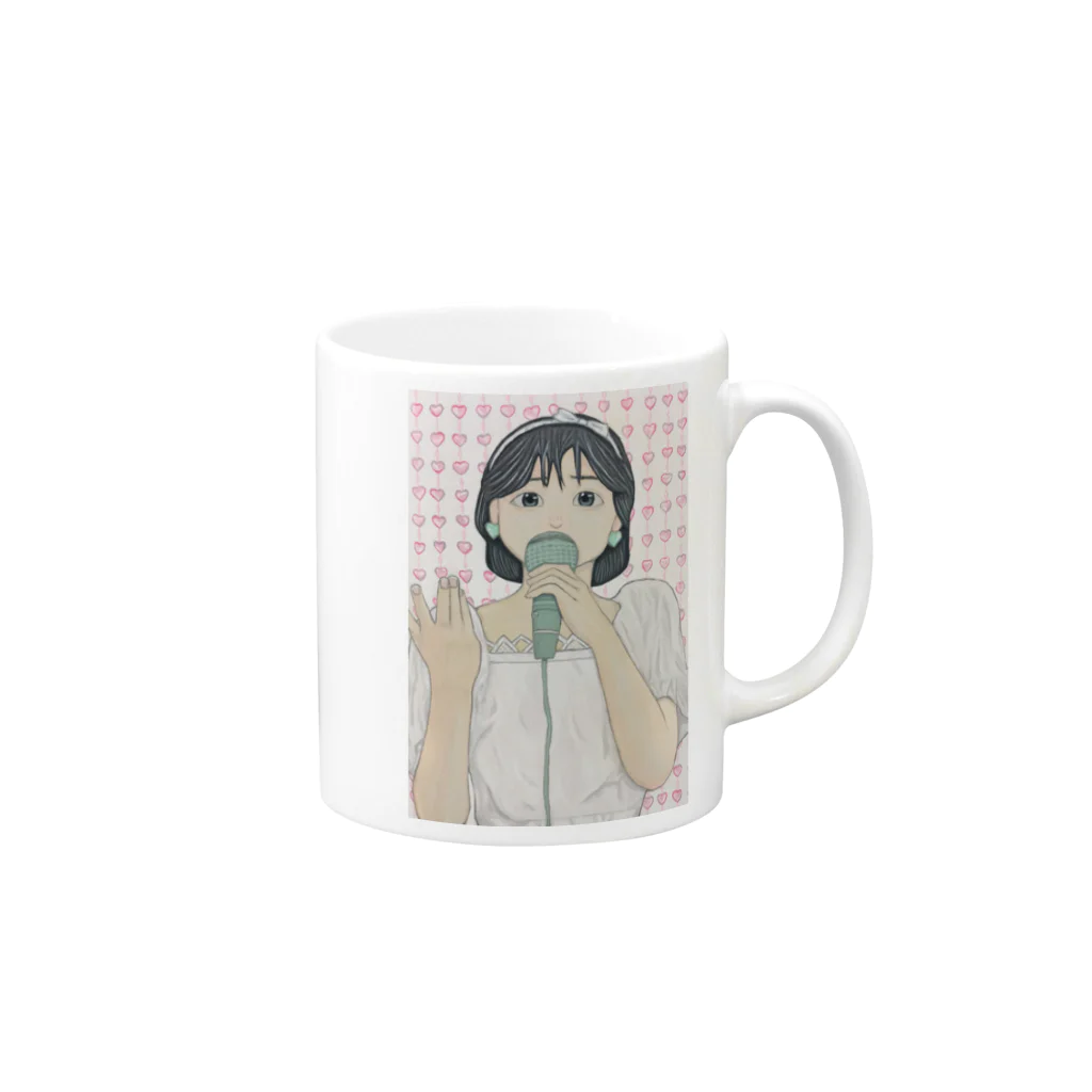 知恵ちゃんのあいどる♡ Mug :right side of the handle