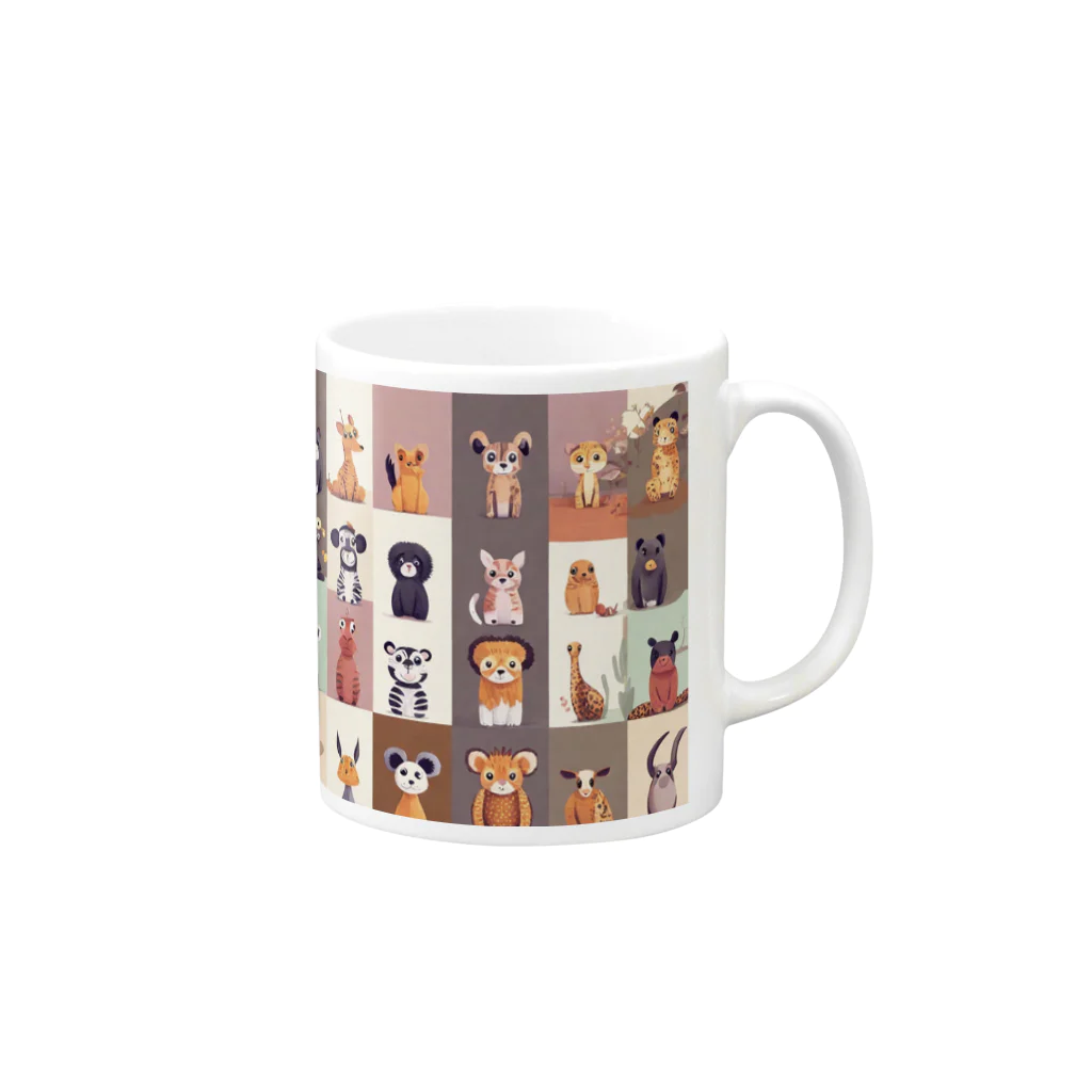 my-jpの不思議アニマルズパート4 Mug :right side of the handle