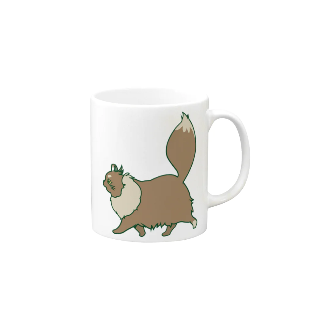 gateau cadeauのアメリカンカールのマフィンちゃん Mug :right side of the handle