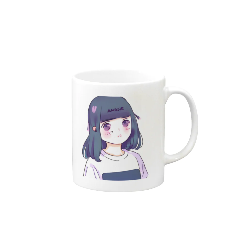 welcome_taroのかわいい女の子 Mug :right side of the handle