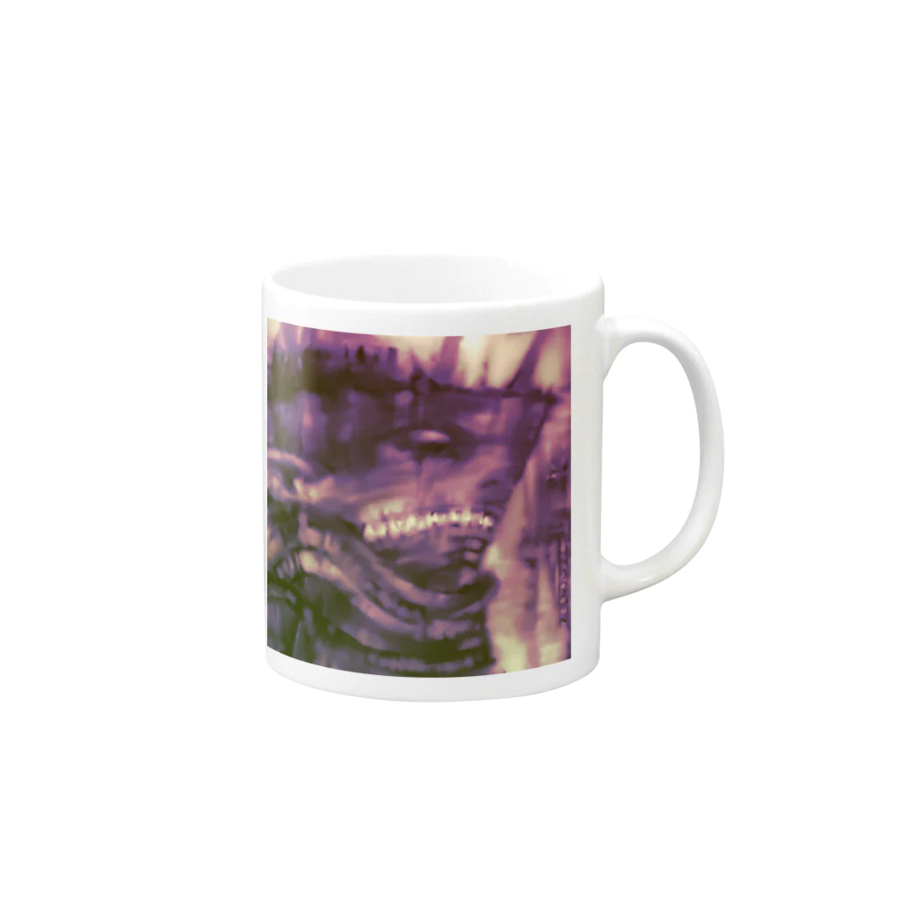 ウナーゴン20億3千万販売所の戦艦サメ獣人 Mug :right side of the handle