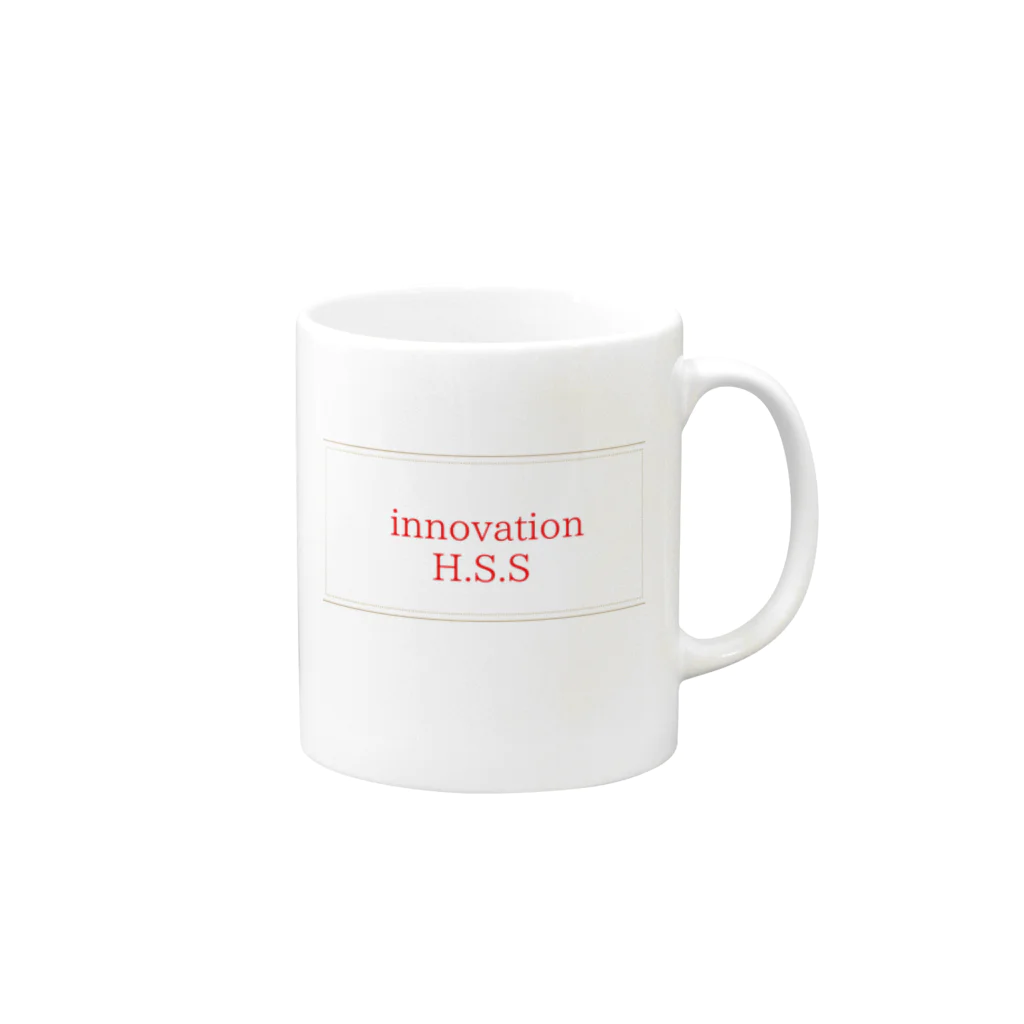 innovationHSSのロゴBOX Mug :right side of the handle