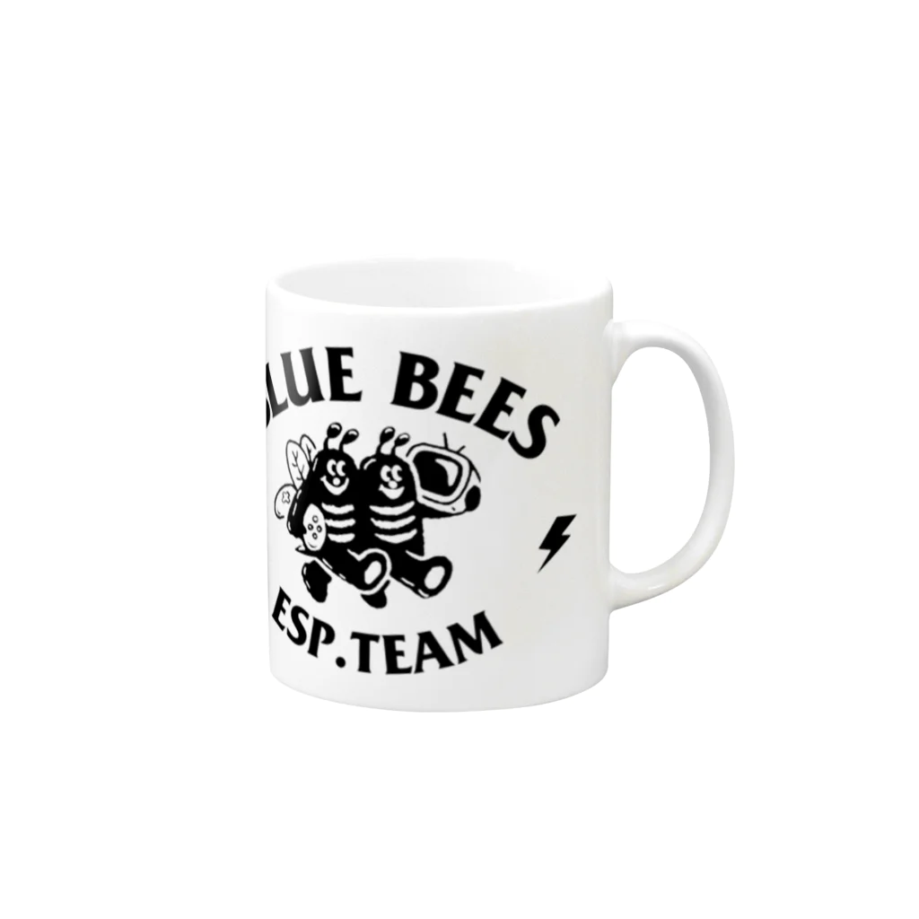 BLUE BEESのBEE TWINS│LOGO MUG マグカップの取っ手の右面