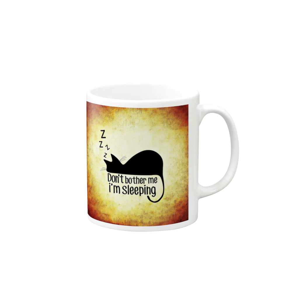 mumusのねこのイラストグッズ Mug :right side of the handle