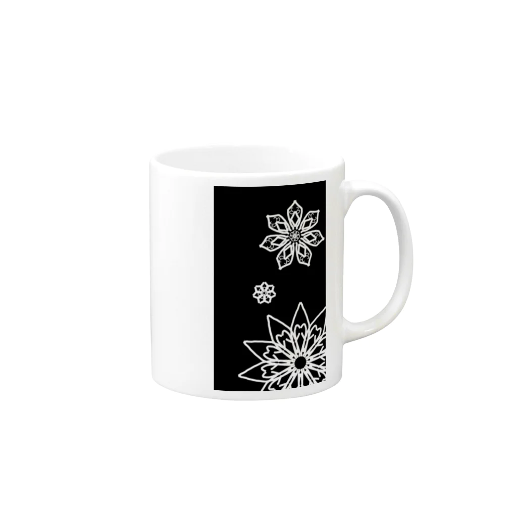 Rin shopの雪の華 Mug :right side of the handle
