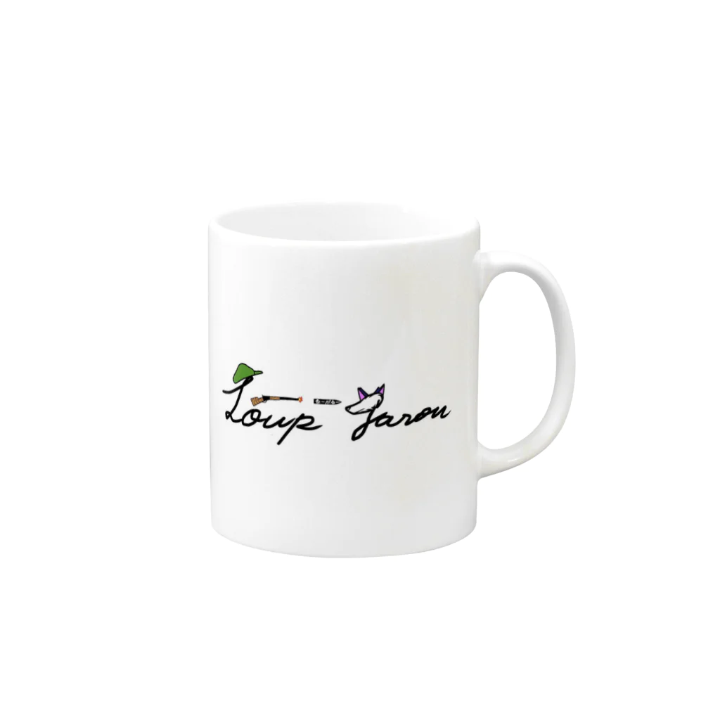 るーがるーのるーがるー Mug :right side of the handle