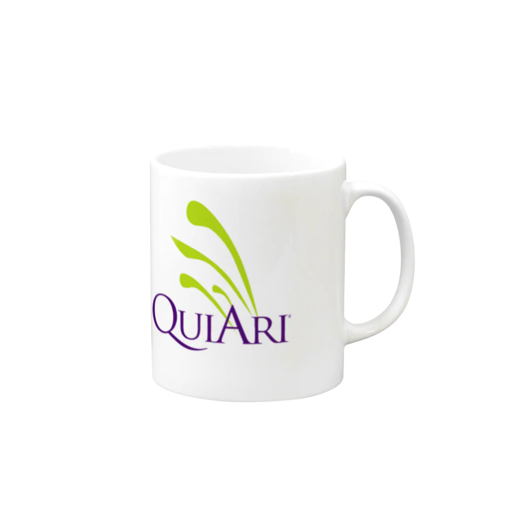 QuiAri  ShopのQuiAri オリジナルロゴ　Swag マグカップの取っ手の右面