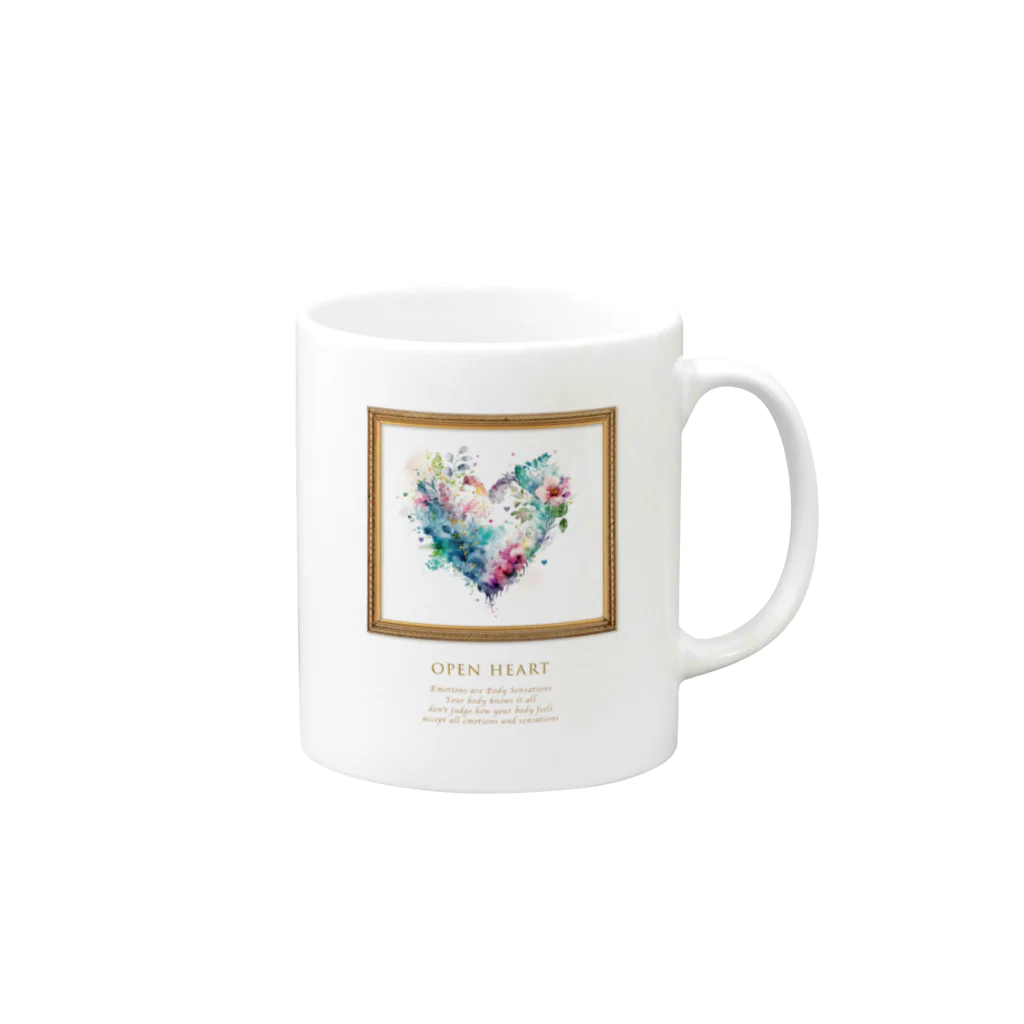 LuciaのOPEN HEART Mug :right side of the handle