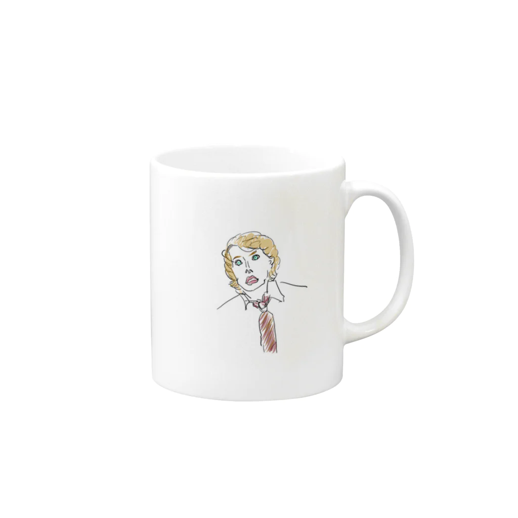 KARRyのぼなぺてぃ Mug :right side of the handle